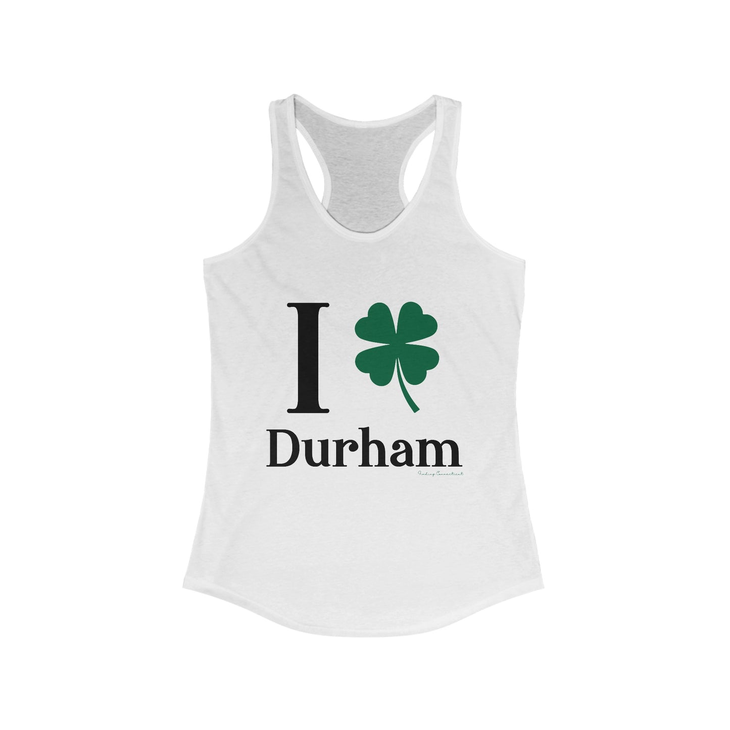 I Clover Durham Women's Ideal Racerback Tank