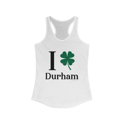 I Clover Durham Women's Ideal Racerback Tank