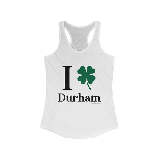 I Clover Durham Women's Ideal Racerback Tank