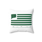 Meriden Connecticut St. Patrick’s Day Flag Spun Polyester Square Pillow
