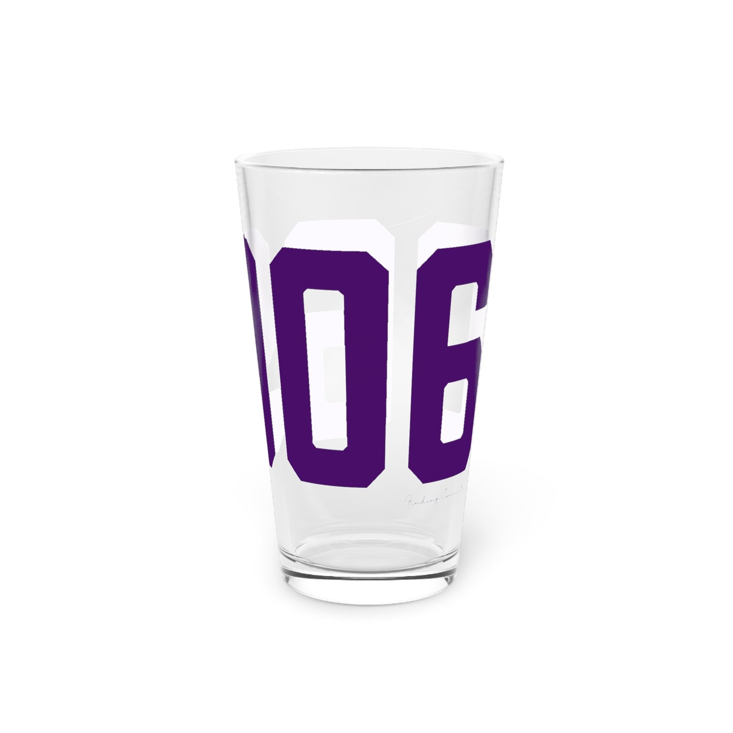 06906 Stamford Connecticut Zip Code Pint Glass, 16oz