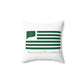 Greenwich Connecticut St Patrick’s Day Flag Spun Polyester Square Pillow
