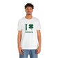 I Clover Auburn (green) Unisex Jersey Short Sleeve Tee