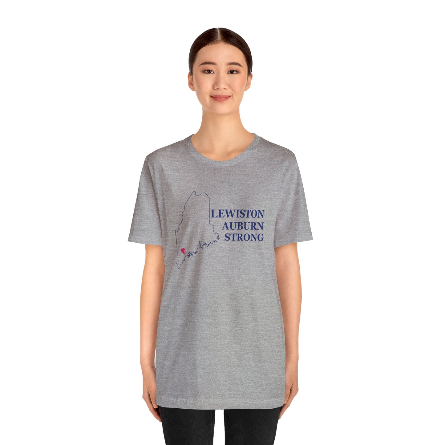 Lewiston Auburn Strong Unisex Jersey Short Sleeve Tee