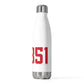 06851 Norwalk Connecticut Zip Code 20oz Insulated Bottle