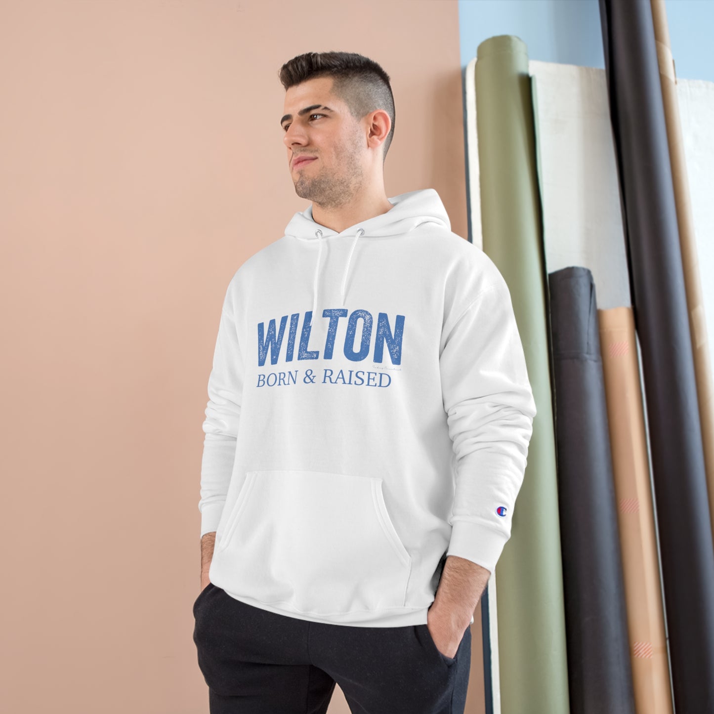 Wilton Born & Raised Champion Hoodie