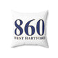 860 West Hartford Polyester Square Pillow