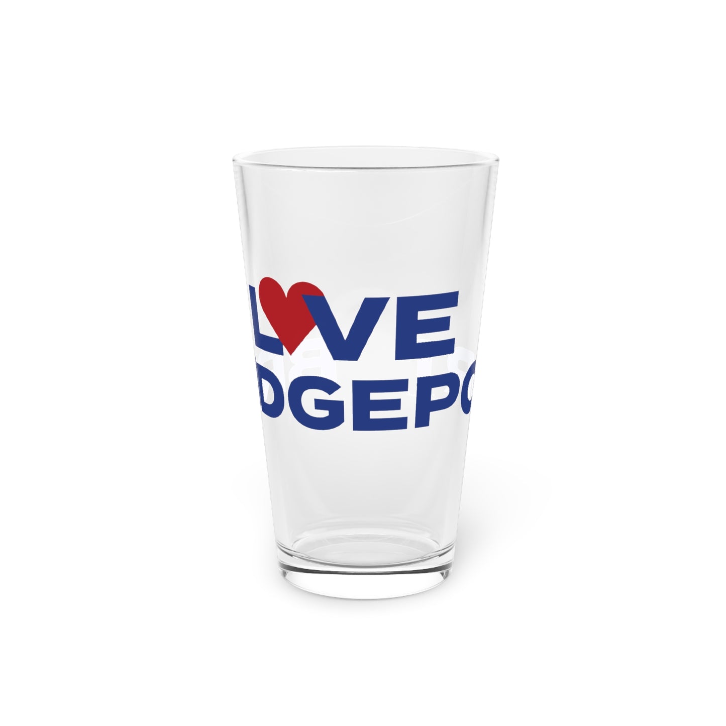 Love Bridgeport Pint Glass, 16oz