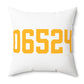 06524 Bethany Connecticut Zip Code Polyester Square Pillow