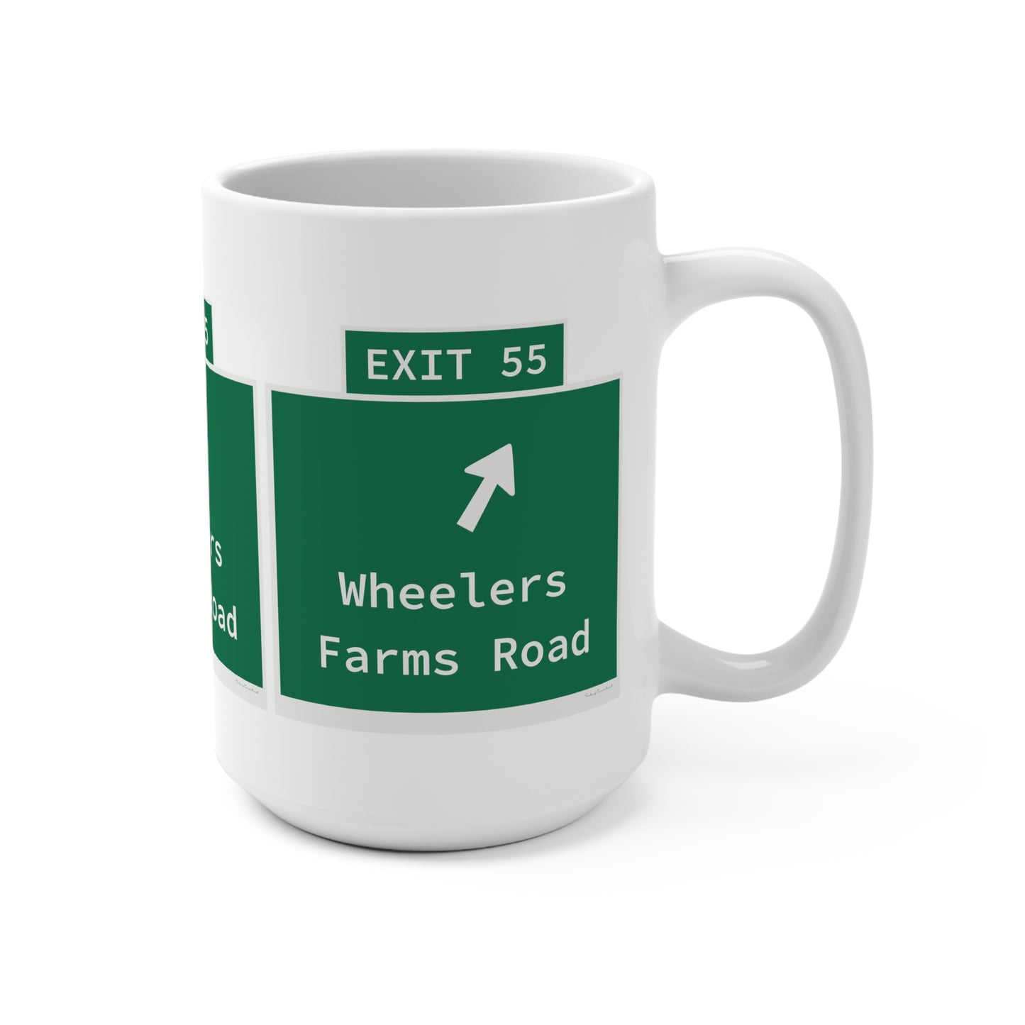 Vintage WCP Exit 55 Sign Mug 15oz