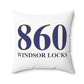 860 Windsor Locks Polyester Square Pillow