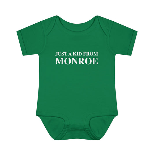 Just a kid from Monroe Infant Baby Rib Bodysuit