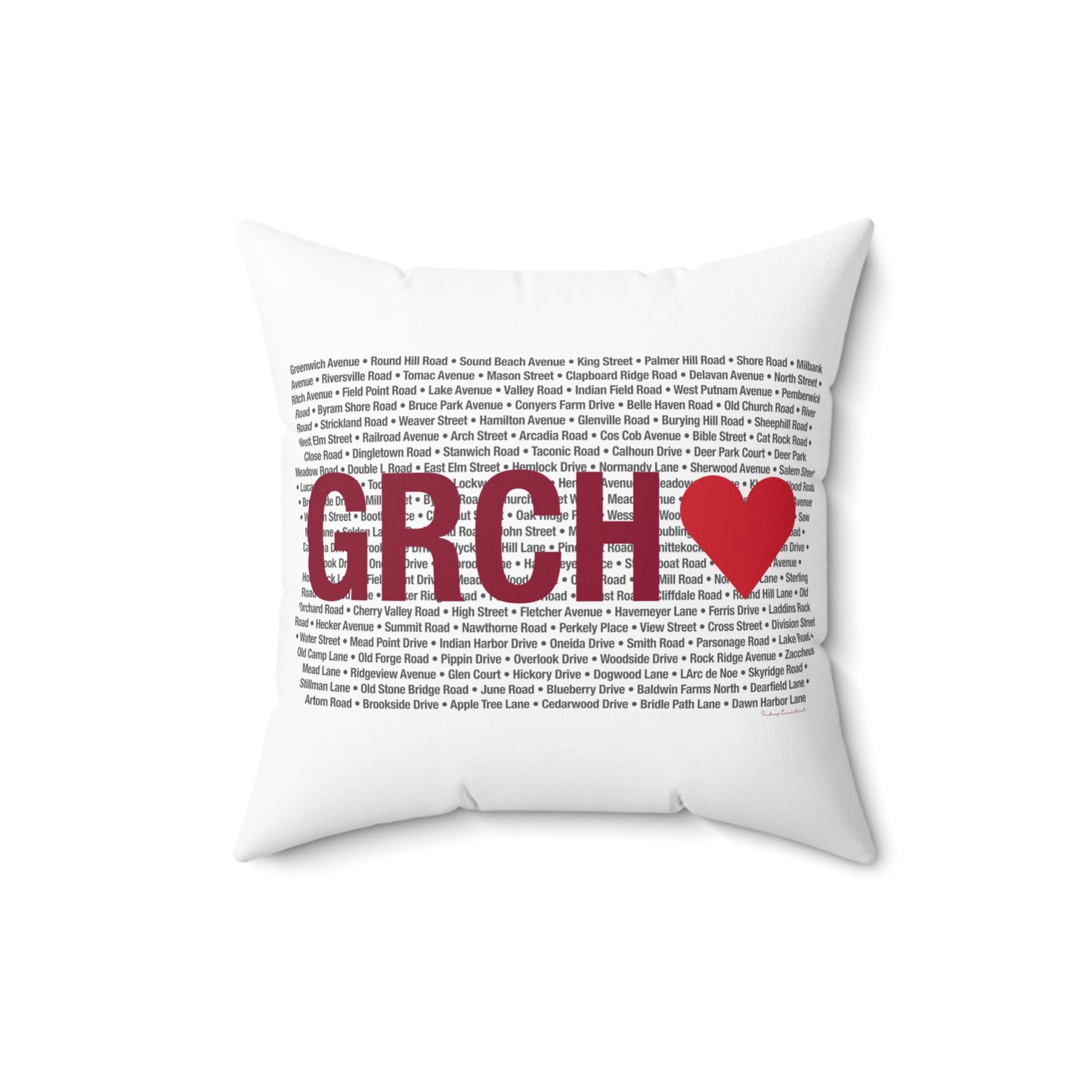 Greenwich Love Spun Polyester Square Pillow