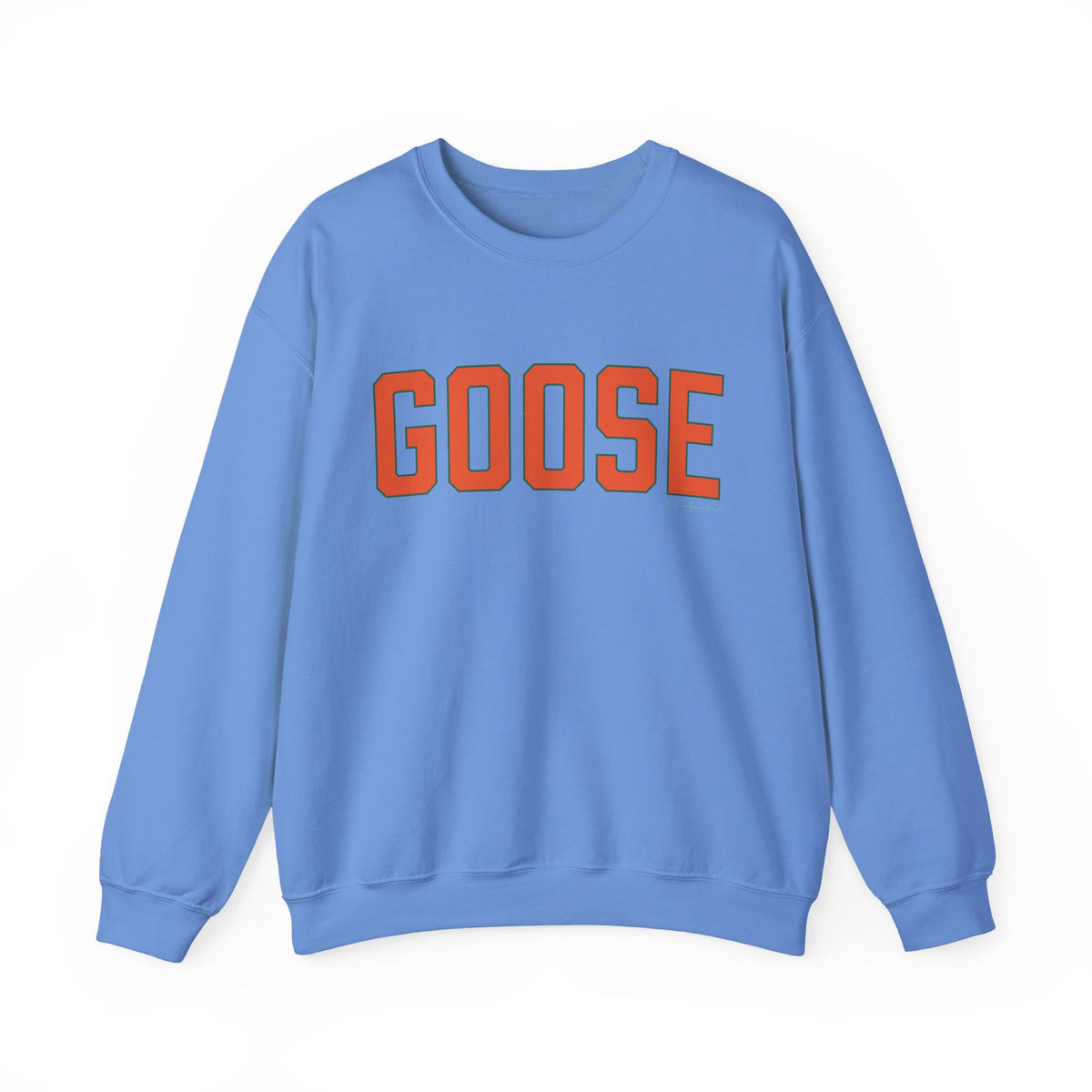 Goose Zip Code Orange & Green Unisex Heavy Blend™ Crewneck Sweatshirt