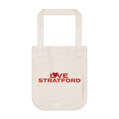 Love Stratford Organic Canvas Tote Bag