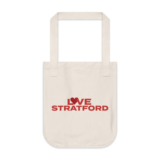 Love Stratford Organic Canvas Tote Bag