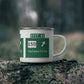 Vintage WCP Exit 65 Sign Enamel Camping Mug