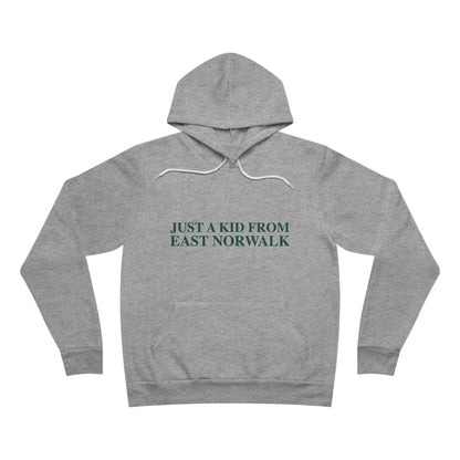 Just a kid from East Norwalk Unisex Sponge Fleece Pullover Hoodie