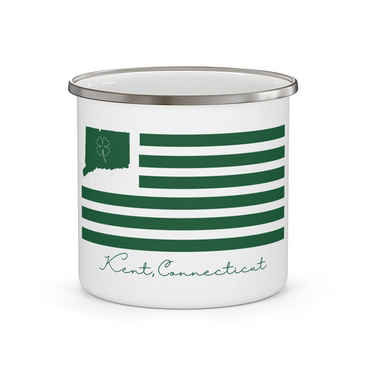 Kent Connecticut St. Patrick’s Day Flag Enamel Camping Mug