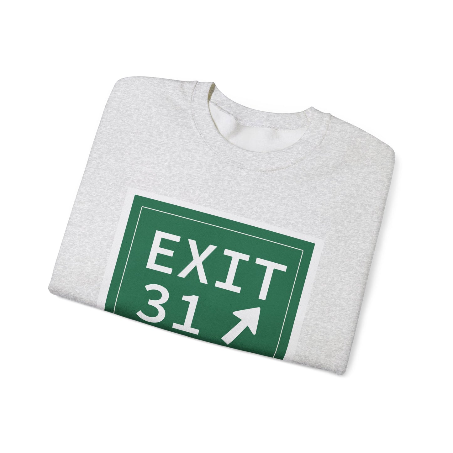 Vintage Exit 31 Merritt Parkway Sign Unisex Heavy Blend™ Crewneck Sweatshirt