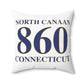 North Canaan 860 Connecticut Polyester Square Pillow
