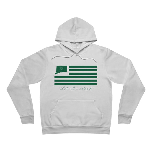 Lisbon Connecticut St. Patrick’s Day Flag Unisex Sponge Fleece Pullover Hoodie