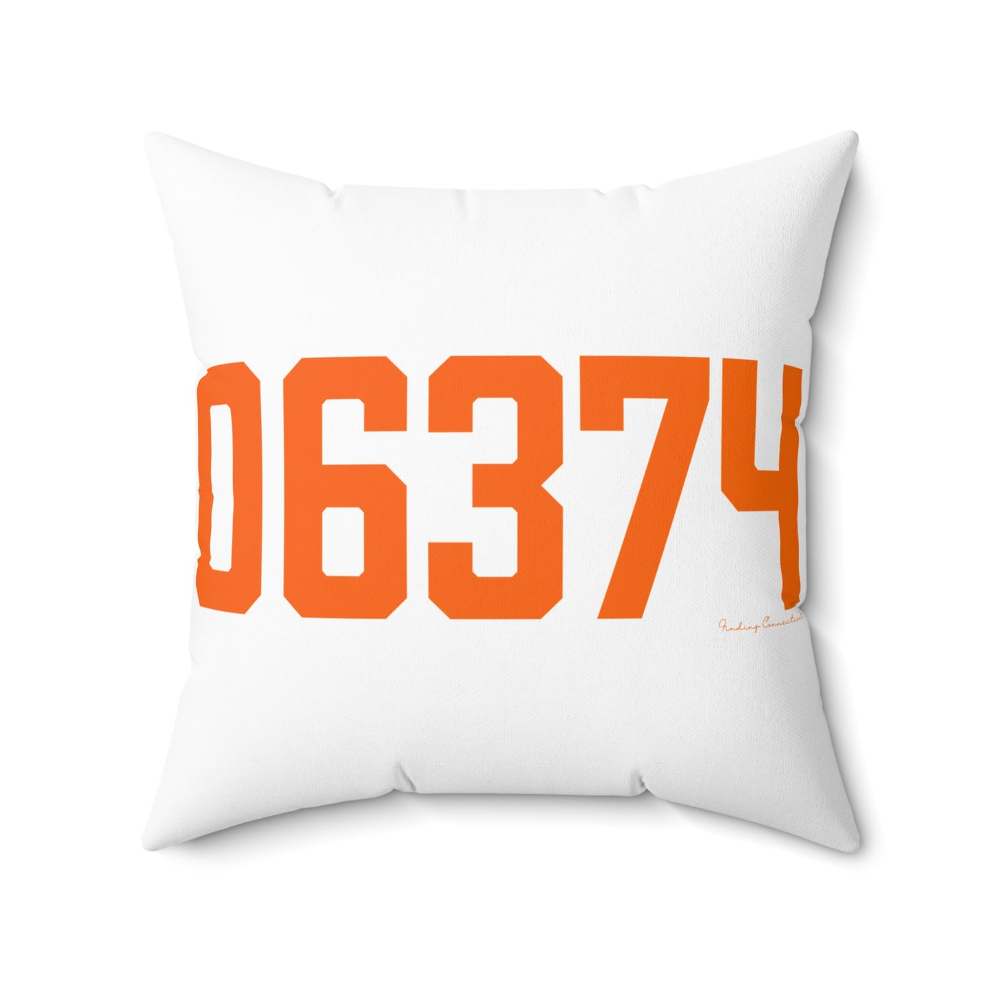 06374 Plainfield Connecticut Zip Code Spun Polyester Square Pillow