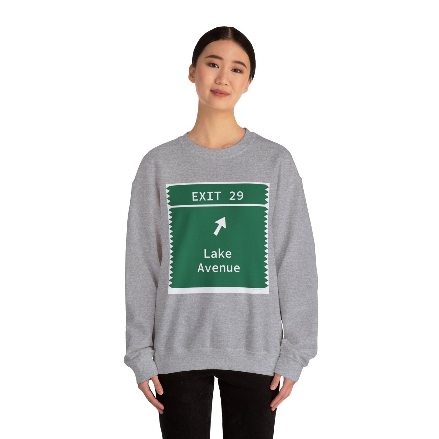 Vintage Merritt Parkway Exit 29 Sign Unisex Heavy Blend™ Crewneck Sweatshirt