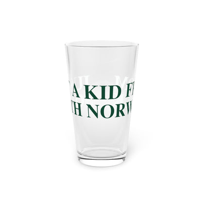 Just a kid from South Norwalk Pint Glass, 16oz