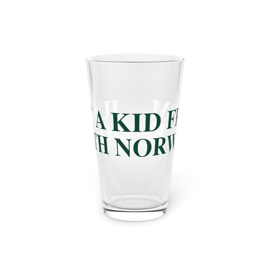 Just a kid from South Norwalk Pint Glass, 16oz