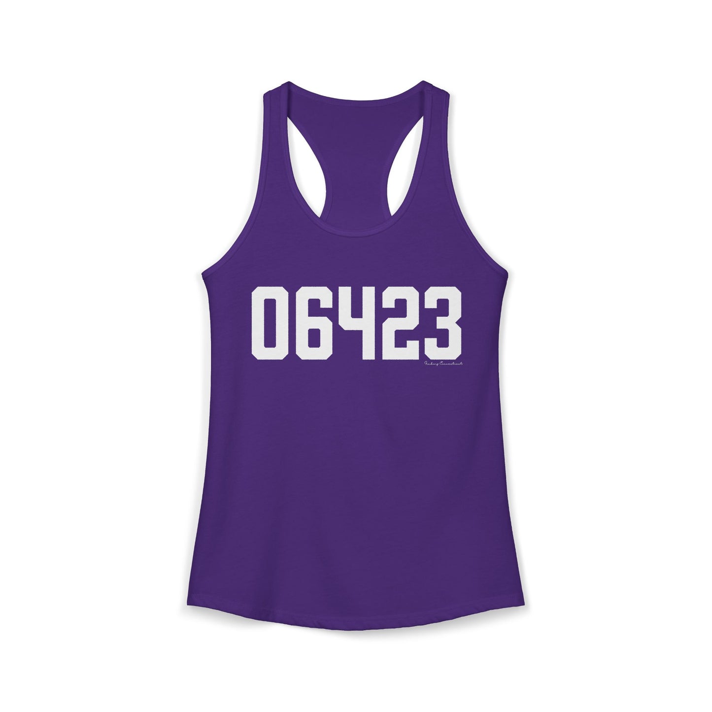 06423 East Haddam CT Zip Code Women's Ideal Racerback Tank Top