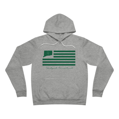 Westport Connecticut St Patrick’s Day Flag Unisex Sponge Fleece Pullover Hoodie