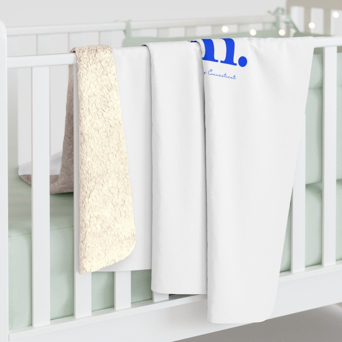 I'd rather be in Darien. Sherpa Fleece Blanket