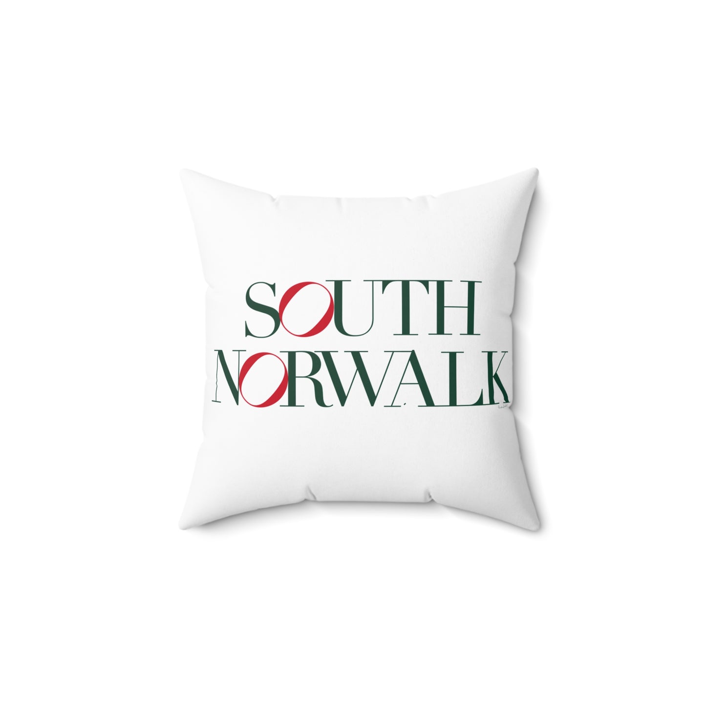 41 Tilt South Norwalk Spun Polyester Square Pillow