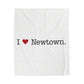 I Heart Newtown. Velveteen Plush Blanket