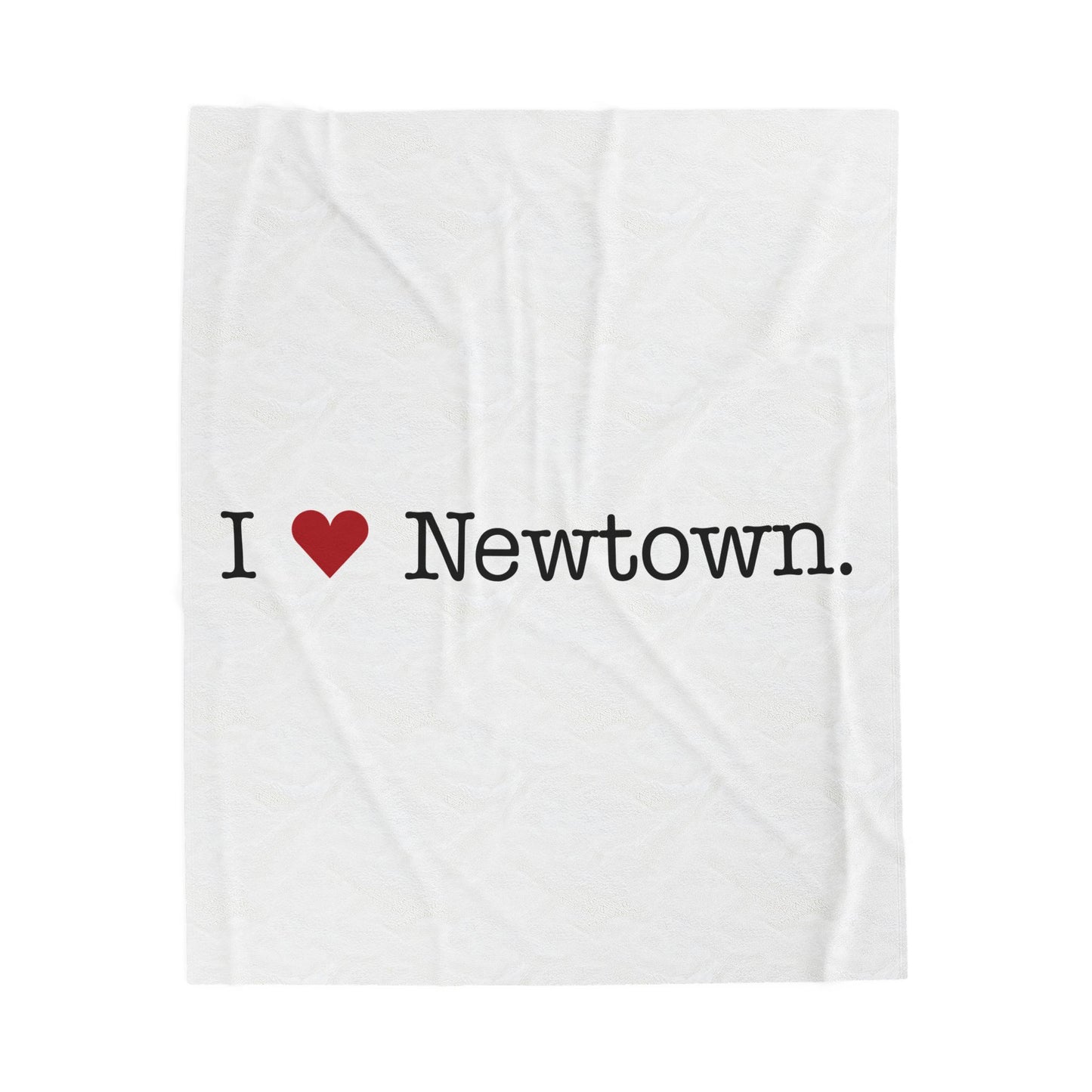 I Heart Newtown. Velveteen Plush Blanket