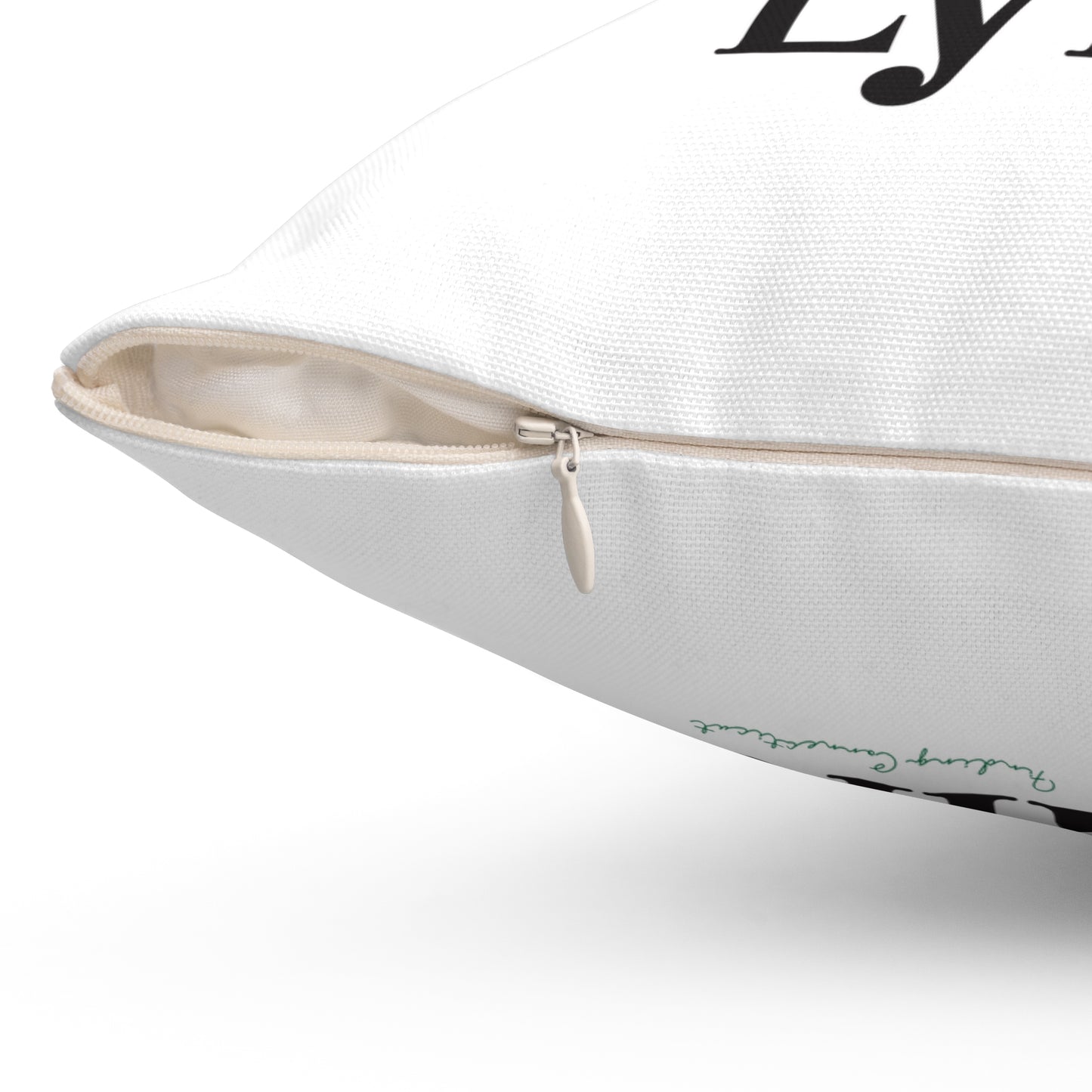 I Clover Lyme Spun Polyester Square Pillow