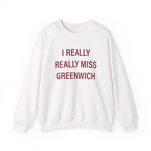 I Really Really Miss Greenwich Unisex Heavy Blend™ Crewneck Sweatshirt