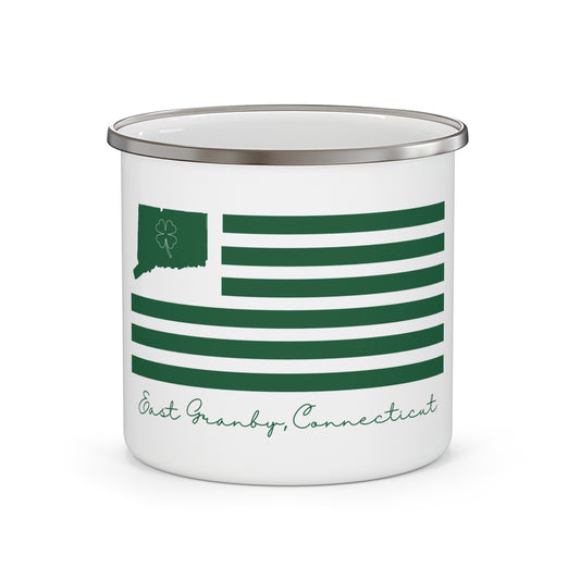 East Granby Connecticut St. Patrick’s Day Flag Enamel Camping Mug
