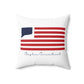 Chaplin Connecticut Flag  Spun Polyester Square Pillow