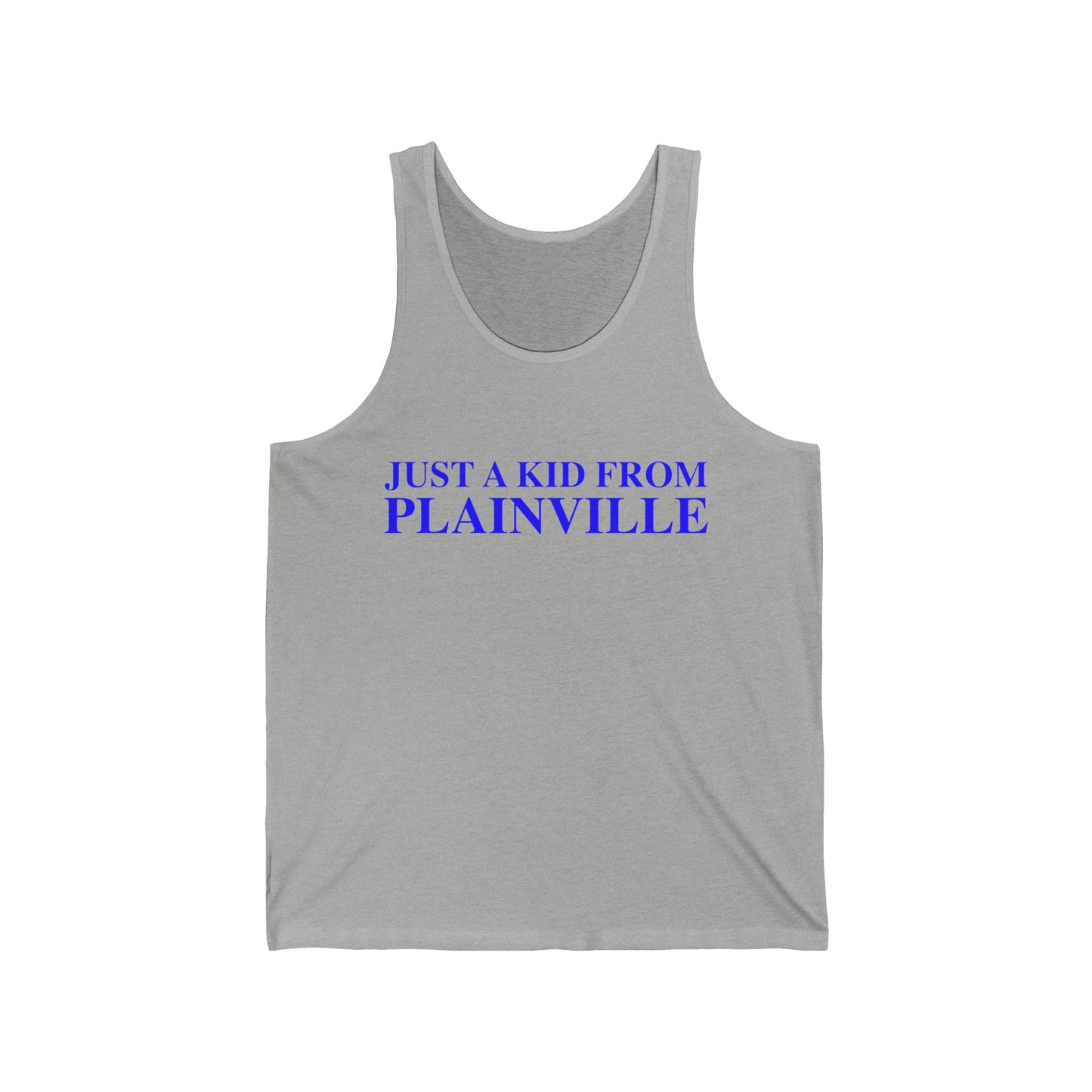 Just a kid from Plainville Unisex Jersey Tank Top