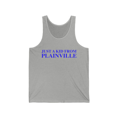 Just a kid from Plainville Unisex Jersey Tank Top