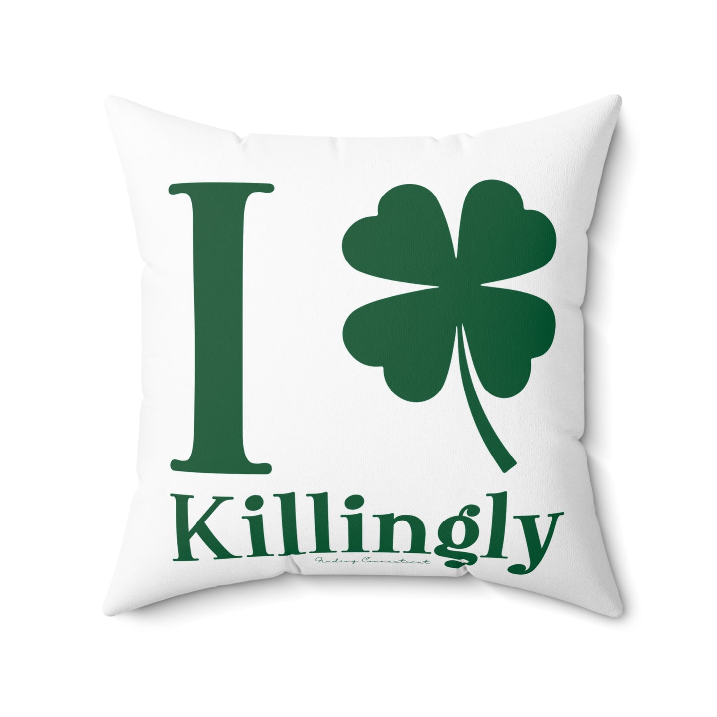 I Clover Killingly Spun Polyester Square Pillow