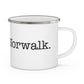 I Heart South Norwalk. Enamel Camping Mug