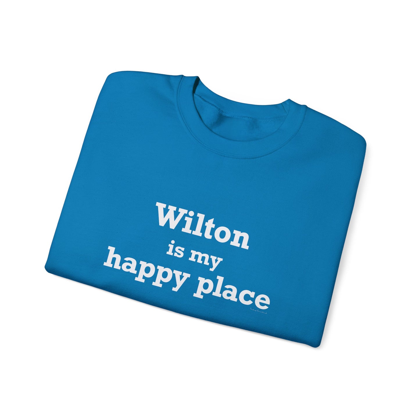 Wilton is my Happy Place Unisex Heavy Blend™ Crewneck Sweatshirt