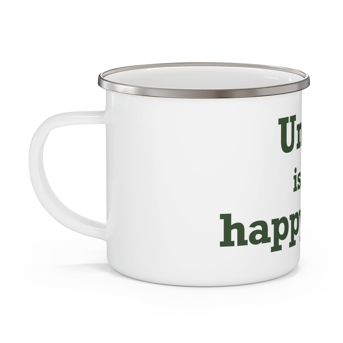 Union is My Happy Place  Enamel Camping Mug
