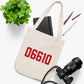 06610  Bridgeport Connecticut Zip Code Organic Canvas Tote Bag