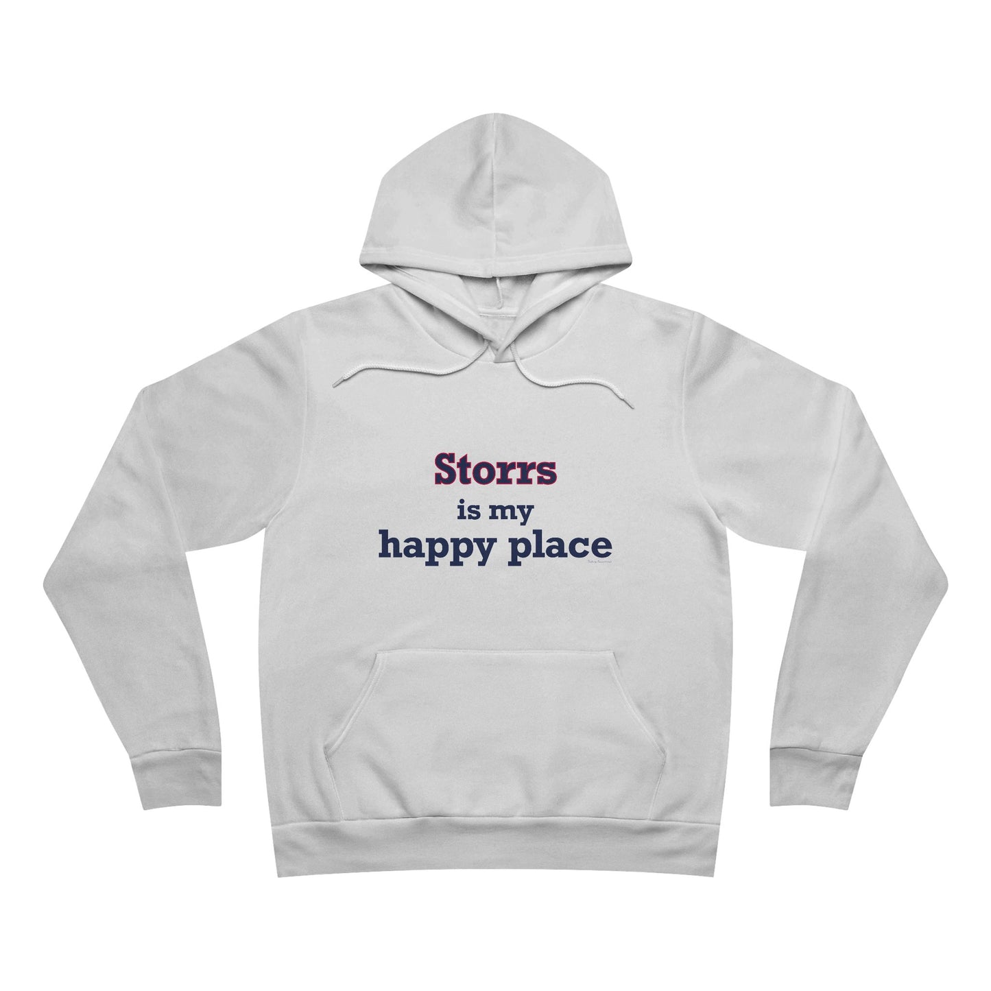 Storrs Is My Happy Place Unisex Sponge Fleece Pullover Hoodie