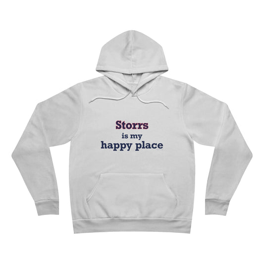 Storrs Is My Happy Place Unisex Sponge Fleece Pullover Hoodie