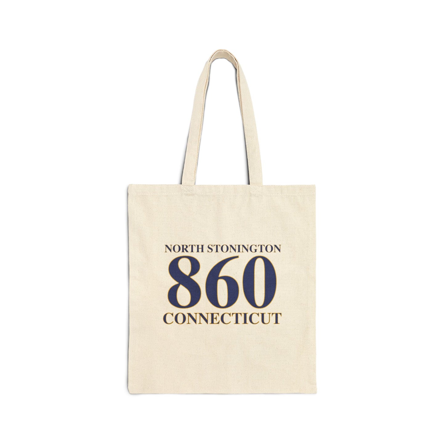 North Stonington 860 Connecticut Cotton Canvas Tote Bag